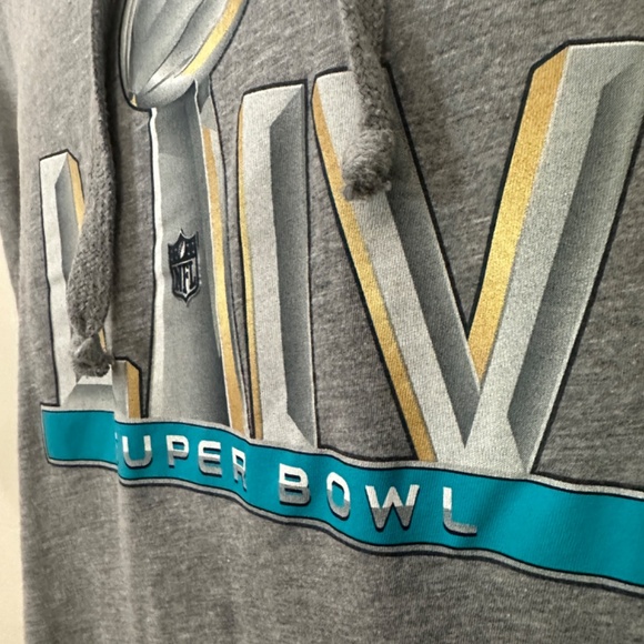 Super Bowl LIV 2/2/20 Miami Hoodie Large 70% cotton/30% polyester 22" armpits - Picture 3 of 5
